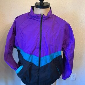 Radical rain gear Vintage 80s/90s Rare
Color Blocked Windbreaker Jacket Size XL